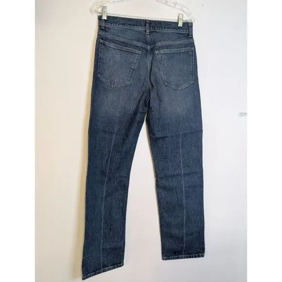 Madewell Longline Straight Jeans Greendale Wash High Rise Size 28 NWT NW251 - Picture 3 of 11